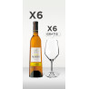 Pack de 6 Vino Blanco Tres Maris Verdejo + 6 copas Enobar GRATIS